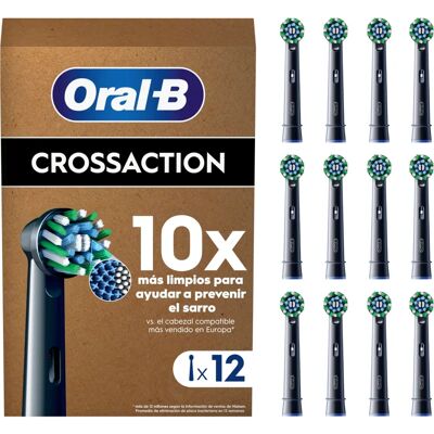 Oral-B Pro CrossAction Aufsteckbürsten für elektrische Zahnbürste - schwarz (12 Stück) Oral-B Pro CrossAction Aufsteckbürsten für elektrische Zahnbürste - schwarz (12 Stück)