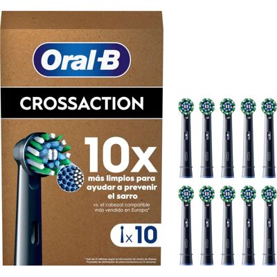 Oral-B Pro CrossAction Vervangende Tandenborstel - zwart (10 stuks) Oral-B Pro CrossAction Vervangende Tandenborstel - zwart (10 stuks)