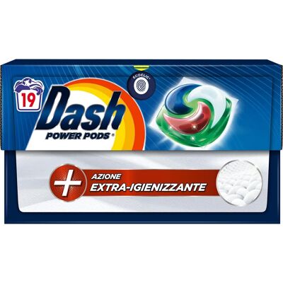 DASH Power Igienizzanti Detersivo Lavatrice 19 Pods - Detersivo Lavatrice DASH Power Igienizzanti Detersivo Lavatrice 19 Pods - Detersivo Lavatrice