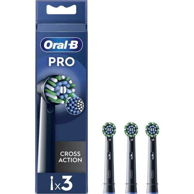 Oral-B Pro Cross Action 3 pezzi Nero - Testine di ricambio Oral-B Pro Cross Action 3 pezzi Nero - Testine di ricambio