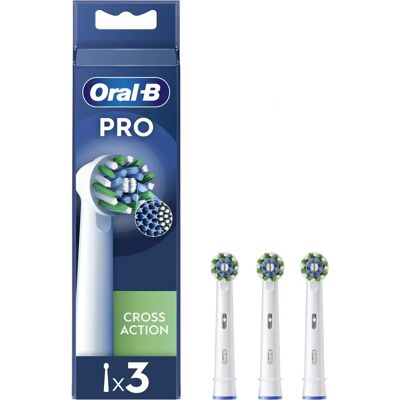 Têtes de Brosse Électrique Oral-B Pro Cross Action - Pack de 3 Blanc - Publicité Têtes de Brosse Électrique Oral-B Pro Cross Action - Pack de 3 Blanc - Publicité
