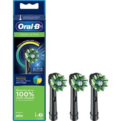 Oral-B BRAEB50_3FFS Black Toothbrush Head - Toothbrush Head Oral-B BRAEB50_3FFS Black Toothbrush Head - Toothbrush Head