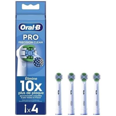 Oral-B Pro Precision Clean Blanc - Tête de Brossette - Publicité Oral-B Pro Precision Clean Blanc - Tête de Brossette - Publicité