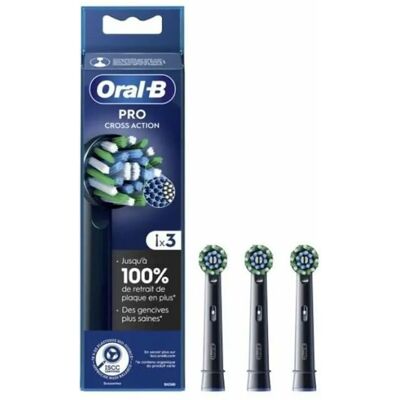 Oral-B Pro Cross Action Schwarze Ersatz-Zahnbürstenkopf - Zahnbürstenkopf Oral-B Pro Cross Action Schwarze Ersatz-Zahnbürstenkopf - Zahnbürstenkopf