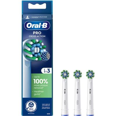 Tête de rechange Oral-B Pro Cross Action - Tête de brosse électrique - Publicité Tête de rechange Oral-B Pro Cross Action - Tête de brosse électrique - Publicité