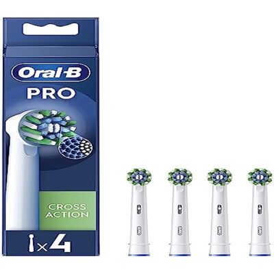 Rechanges pour Brosse Électrique Oral-B Pro Cross Action - 4 unités - Publicité Rechanges pour Brosse Électrique Oral-B Pro Cross Action - 4 unités - Publicité