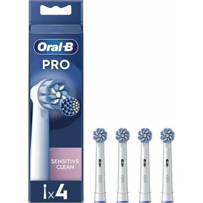 Oral-B Sensitive Clean Pro Weiß - Elektrische Zahnbürsten Ersatz - 4 Stück Oral-B Sensitive Clean Pro Weiß - Elektrische Zahnbürsten Ersatz - 4 Stück
