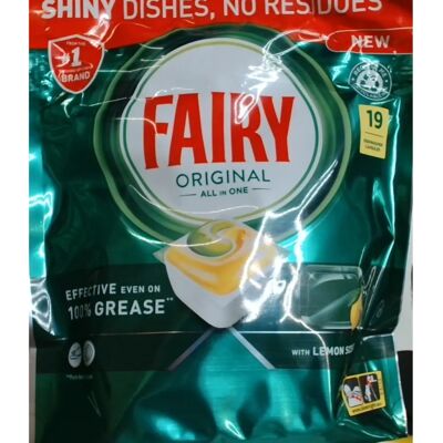Fairy - Original All-In-1 Lemon - 95 tablets - 5x19 - Dishwasher tablets Fairy - Original All-In-1 Lemon - 95 tablets - 5x19 - Dishwasher tablets