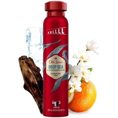 Old Spice Deep Sea Deodorant Body Spray - 48H Frisk - Rød Old Spice Deep Sea Deodorant Body Spray - 48H Frisk - Rød