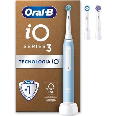 Brosse à dents électrique Oral-B iO Series 3 Plus - Bleu Brosse à dents électrique Oral-B iO Series 3 Plus - Bleu