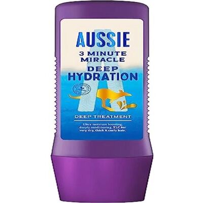 AUSSIE Máscara Capilar de Hidratação Profunda - Milagre em 3 Minutos - Cuidado Cabelos Secos AUSSIE Máscara Capilar de Hidratação Profunda - Milagre em 3 Minutos - Cuidado Cabelos Secos