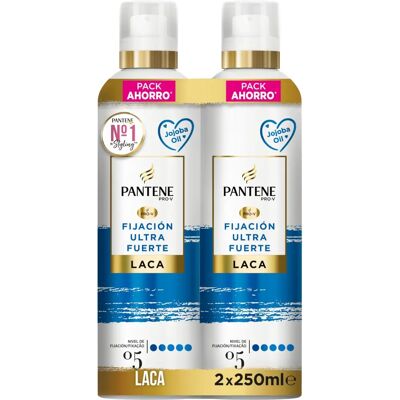 Pantene Ultra Sterke Lak Lot 2 x 250 ml - Haarspray Pantene Ultra Sterke Lak Lot 2 x 250 ml - Haarspray