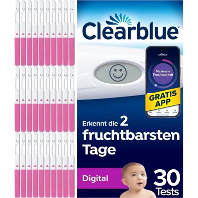 Clearblue Digitaler Ovulationstest - 30 Stück Clearblue Digitaler Ovulationstest - 30 Stück