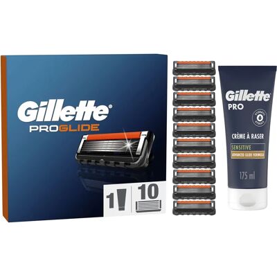 Ensemble de Rasoir Gillette ProGlide - 10 Lames et Trimmer - Publicité Ensemble de Rasoir Gillette ProGlide - 10 Lames et Trimmer - Publicité