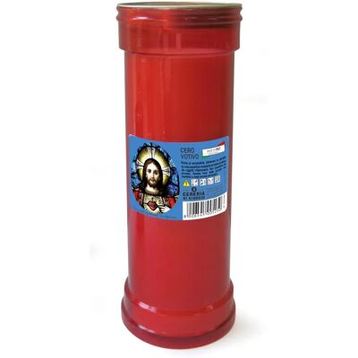 CFADDA - Bougie votive Sacré Cœur P50 avec support en PVC CFADDA - Bougie votive Sacré Cœur P50 avec support en PVC