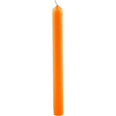 CERERIA DI GIORGIO - Orange Cylindrical Candles - 12 pcs CERERIA DI GIORGIO - Orange Cylindrical Candles - 12 pcs