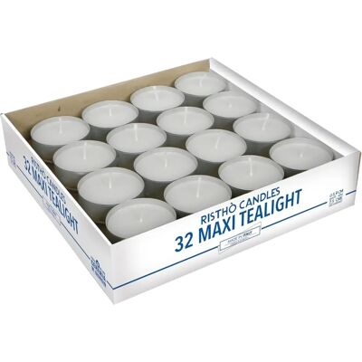Cereria di Giorgio Maxi Telys med Kopp, Vax, Vit, 5.9 x 5.9 x 2.3 cm, 32 Stycken Cereria di Giorgio Maxi Telys med Kopp, Vax, Vit, 5.9 x 5.9 x 2.3 cm, 32 Stycken