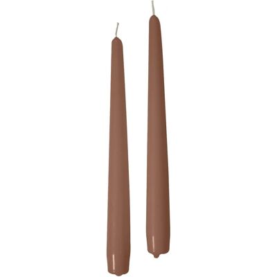 Cereria di Giorgio Risthò Świece - 10 koniczne, 25cm, Taupe Cereria di Giorgio Risthò Świece - 10 koniczne, 25cm, Taupe