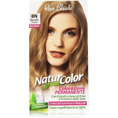 Tinta per capelli Natural Green Color di Renée Blanche - Biondo Chiaro - Tinta per capelli Tinta per capelli Natural Green Color di Renée Blanche - Biondo Chiaro - Tinta per capelli