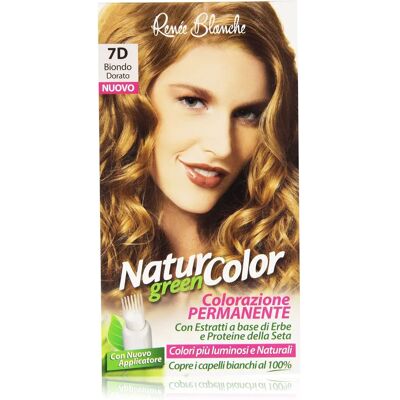 Renee Blanche Biondo Dorato Green7 D Colore Capelli - Permanente, Naturale Renee Blanche Biondo Dorato Green7 D Colore Capelli - Permanente, Naturale