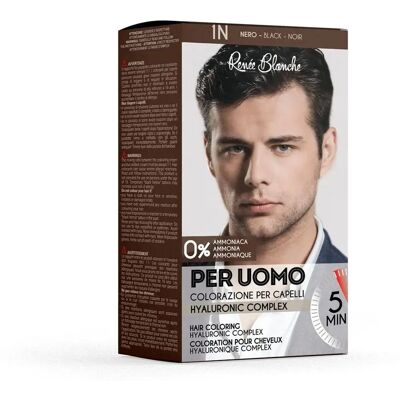 Renee Blanche Coloration Cheveux Noirs - Pour Hommes - Publicité Renee Blanche Coloration Cheveux Noirs - Pour Hommes - Publicité