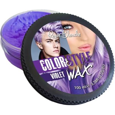 Cire capillaire violette Renée Blanche - Styling & Coloration - 100ml - Publicité Cire capillaire violette Renée Blanche - Styling & Coloration - 100ml - Publicité