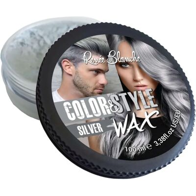 Renée Blanche - Color & Style Wax - Argent - 100ML - Cire coiffante - Publicité Renée Blanche - Color & Style Wax - Argent - 100ML - Cire coiffante - Publicité