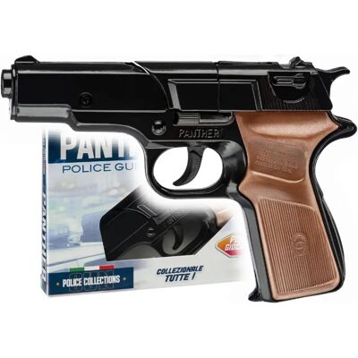 Villa Giocattoli Panther Noir - Pistolet Jouet - 8 Coups - 22cm - Publicité Villa Giocattoli Panther Noir - Pistolet Jouet - 8 Coups - 22cm - Publicité