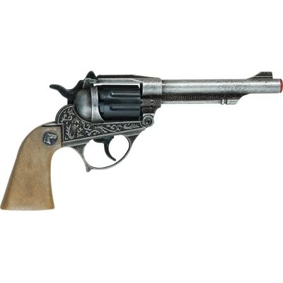 Pistolet Jouet en Métal Alabama - 8 Tirages - Finition Ancienne - Publicité Pistolet Jouet en Métal Alabama - 8 Tirages - Finition Ancienne - Publicité