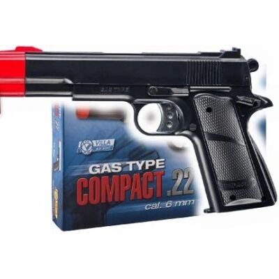 Villa Giocattoli Modèle 2840 Pistolet à Gaz Compact 22 Noir - Publicité Villa Giocattoli Modèle 2840 Pistolet à Gaz Compact 22 Noir - Publicité