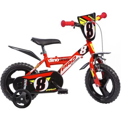 DINO Kinderfahrrad - 12 Zoll, Rot, mit Kettenabdeckung DINO Kinderfahrrad - 12 Zoll, Rot, mit Kettenabdeckung