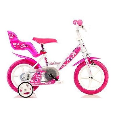 Dino Kinderfahrrad Pink 12" Stadtbike mit Korb - Kinderrad Dino Kinderfahrrad Pink 12" Stadtbike mit Korb - Kinderrad