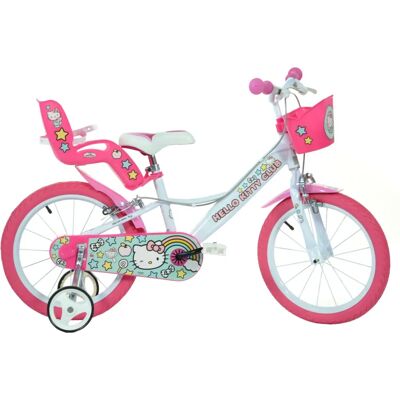 Dino Bikes Rose Hello Kitty 16" - Vélo pour enfants - Publicité Dino Bikes Rose Hello Kitty 16" - Vélo pour enfants - Publicité