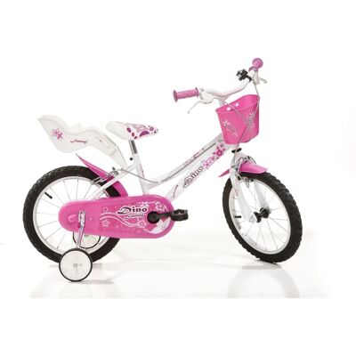 Dino Bikes 166RSN Pink Mädchenfahrrad 16 Zoll - Fahrrad Dino Bikes 166RSN Pink Mädchenfahrrad 16 Zoll - Fahrrad