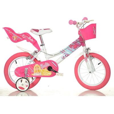 Vélo pour filles Dino Bikes Rose - Roue de 16 pouces - Panier - Publicité Vélo pour filles Dino Bikes Rose - Roue de 16 pouces - Panier - Publicité