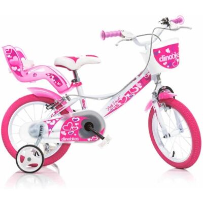 Dino Bikes 8006817902478 Vélos pour filles Rose Blanc 16" - Vélo - Publicité Dino Bikes 8006817902478 Vélos pour filles Rose Blanc 16" - Vélo - Publicité