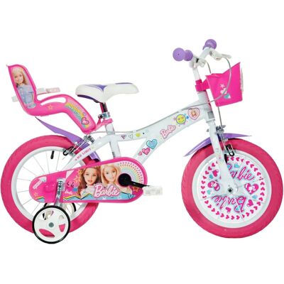Dino Bikes Barbie Bicicletta 14" - Unisex - Stabilizzatori rimovibili Dino Bikes Barbie Bicicletta 14" - Unisex - Stabilizzatori rimovibili