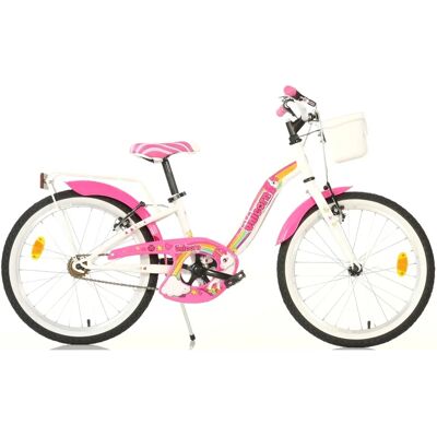 Dino Bikes Dino Unicorn Girls Junior 20" Heritage Dutch Style Bicycle - White Dino Bikes Dino Unicorn Girls Junior 20" Heritage Dutch Style Bicycle - White