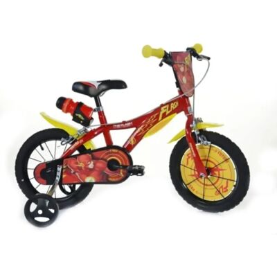 Dino Steel 16" Kids Bike - Red/Yellow - Learn & Play Dino Steel 16" Kids Bike - Red/Yellow - Learn & Play