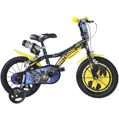 Dino Batman 14in Bike - Nero/Giallo - Bicicletta Dino Batman 14in Bike - Nero/Giallo - Bicicletta