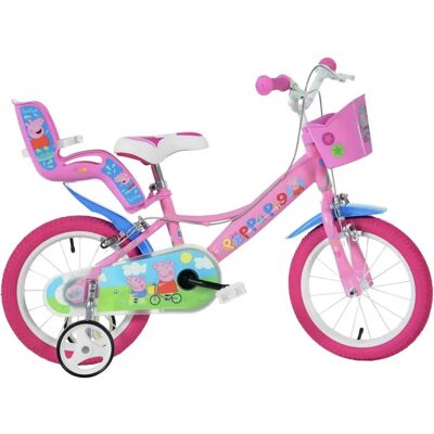 Dino Bikes Dino Peppa Pig Vélos 16 pouces - Rose - Publicité Dino Bikes Dino Peppa Pig Vélos 16 pouces - Rose - Publicité