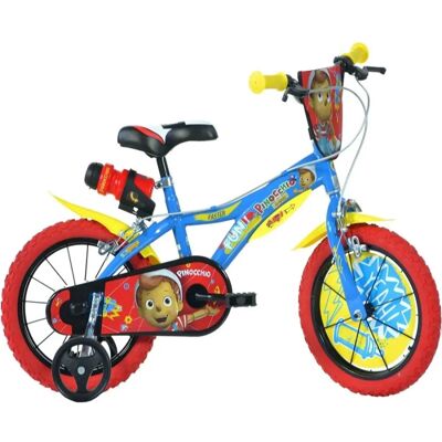 DINO - Pinocchio - Blue/Red/Yellow - 16 inch - Bike DINO - Pinocchio - Blue/Red/Yellow - 16 inch - Bike