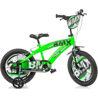 Dino Bikes Bici BMX da 14 pollici - Verde per 4-6 anni Dino Bikes Bici BMX da 14 pollici - Verde per 4-6 anni