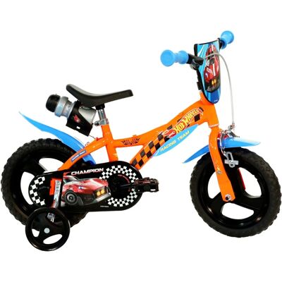 Dino Bikes Dino Hot Wheels 12-Zoll Kinderfahrrad mit Stabilisatoren - Orange Dino Bikes Dino Hot Wheels 12-Zoll Kinderfahrrad mit Stabilisatoren - Orange