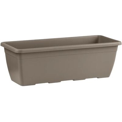 Cassetta da giardino Naxos 60 cm Avana - Fioriera in plastica Cassetta da giardino Naxos 60 cm Avana - Fioriera in plastica