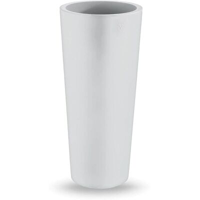 Veca - Jarrón alto redondo italiano blanco - 85cm Veca - Jarrón alto redondo italiano blanco - 85cm