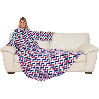 Kanguru Deluxe flanelowy koc z rękawami - Fleece / Koc Kanguru Deluxe flanelowy koc z rękawami - Fleece / Koc