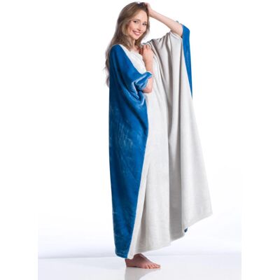 Kanguru 120x120cm Microfiber Flying Squirrel Blanket - Blue, Grey Kanguru 120x120cm Microfiber Flying Squirrel Blanket - Blue, Grey