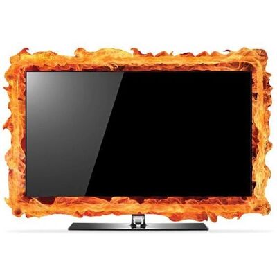 Lavatelli - Frame Flame-TV 32 - Naranja - Decorativo - Pegatina de pared Lavatelli - Frame Flame-TV 32 - Naranja - Decorativo - Pegatina de pared