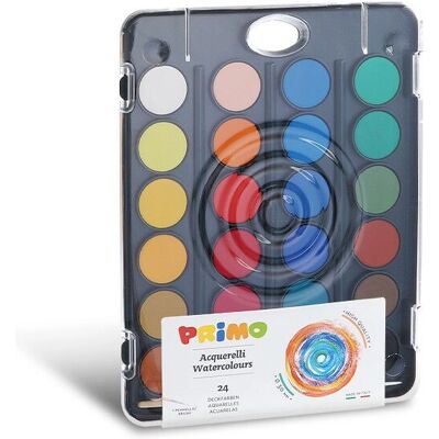 Palette d'aquarelle Primo - 24 couleurs, 30mm, Multicolore Palette d'aquarelle Primo - 24 couleurs, 30mm, Multicolore